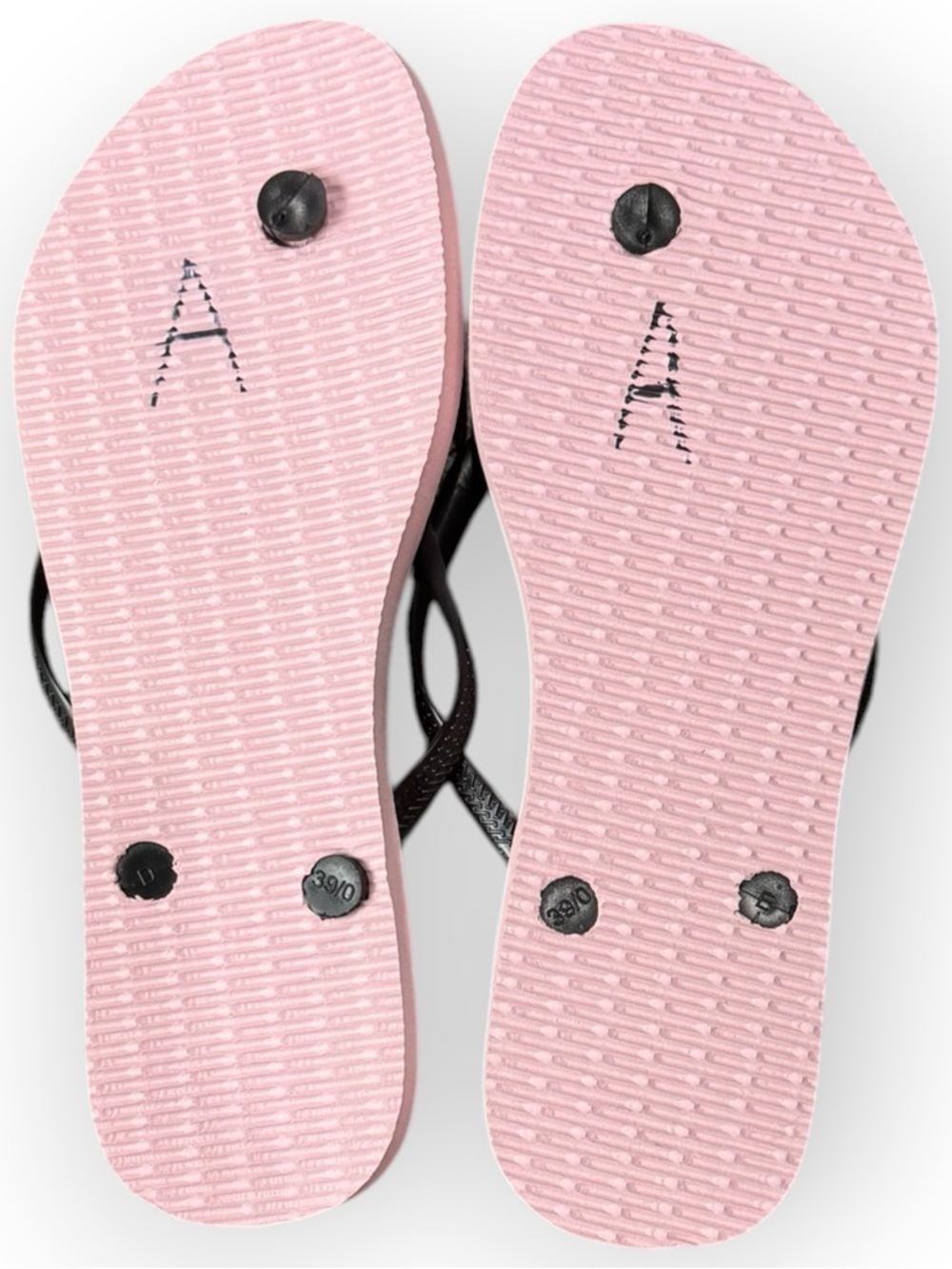 NWOT Havaianas Pink Minnie Mouse Graphic Slim Flip Flops with Black Straps - Picture 6 of 8